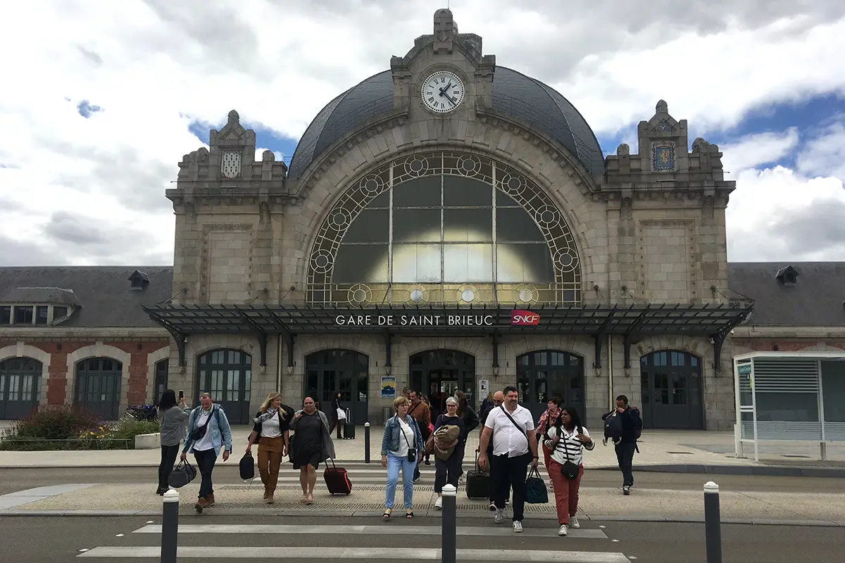La gare TGV de Saint-Brieuc en Côtes d'Armor