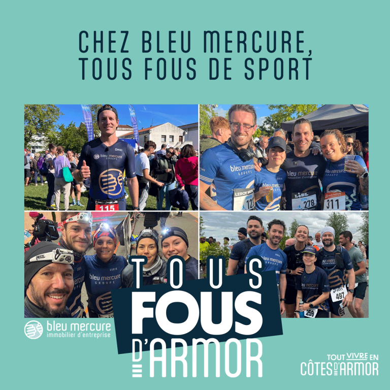 Bleu Mercure Engagé dans le sport #Tousfousdarmor