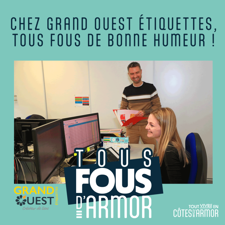 Grand Ouest Etiquette Tous fous de bonne humeur #Tousfousdarmor