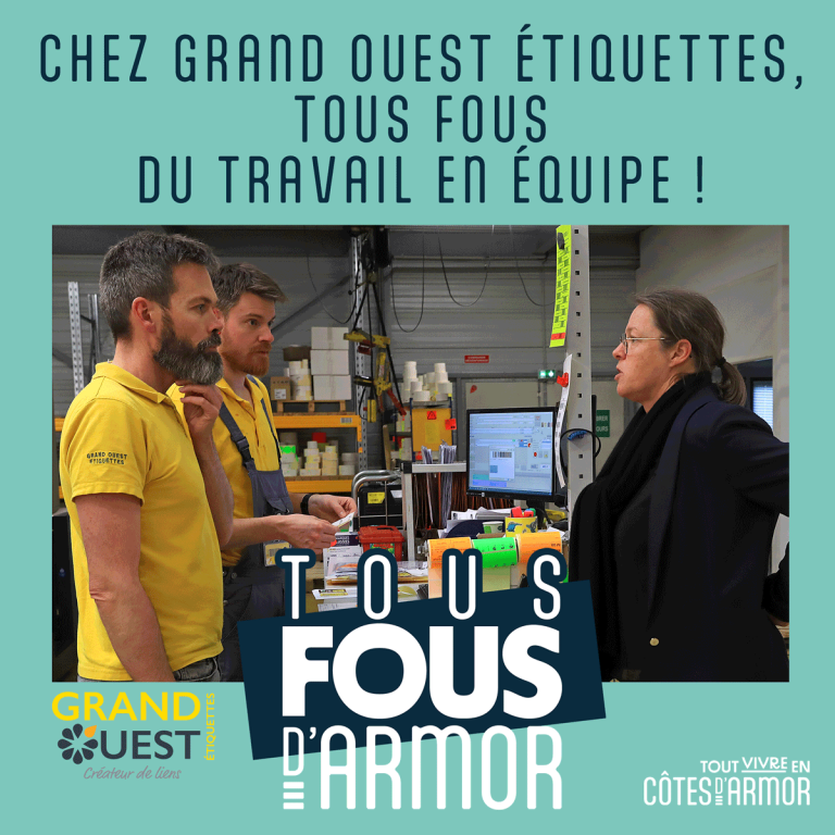 Grand Ouest Etiquette Tous fous de Tous fous du travail en équipe #Tousfousdarmor