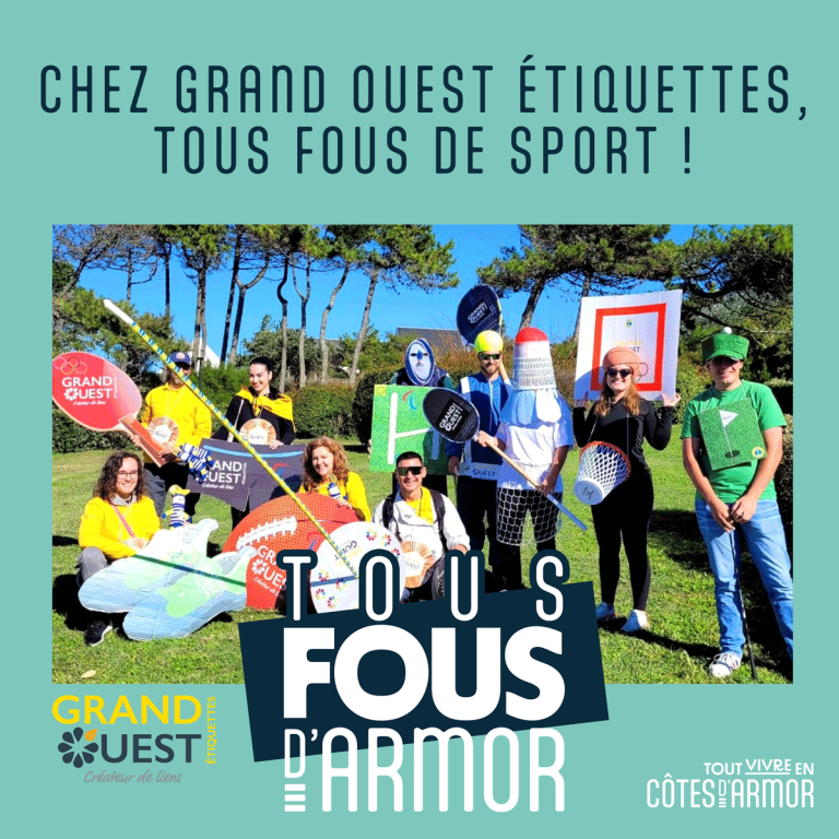 Grand Ouest Etiquette Tous fous de sport #Tousfousdarmor