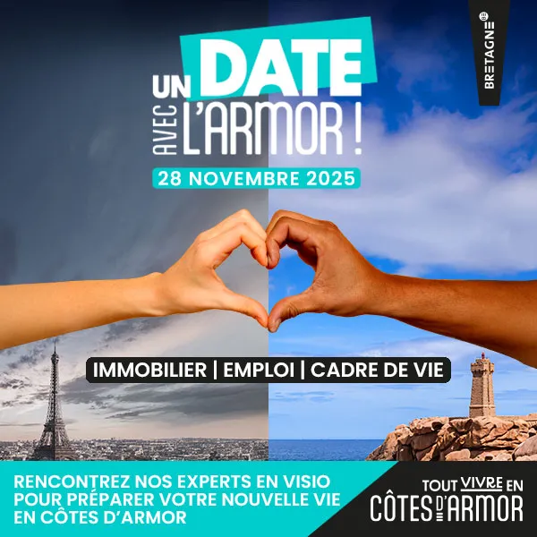 Un Date avec l'Armor rendez vous emploi, immobilier, cadre de vie pour s'installer en Côtes d'Armor