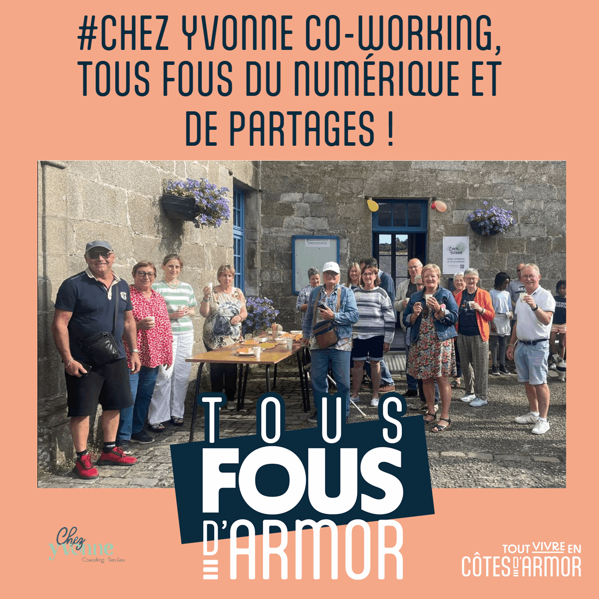 Chez Yvonne espace coworking Moncontour Tous fous d'Armor #tousfousdarmor