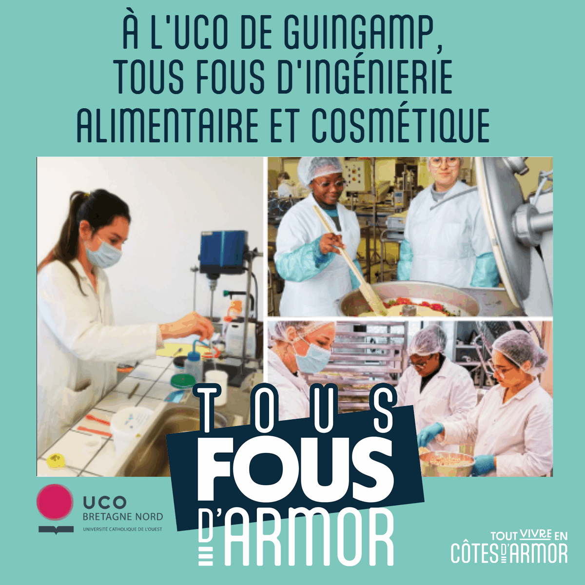 UCO de guingamp ingénierie alimentaire et cosmetique touf fous da'armor #tousfousdarmor